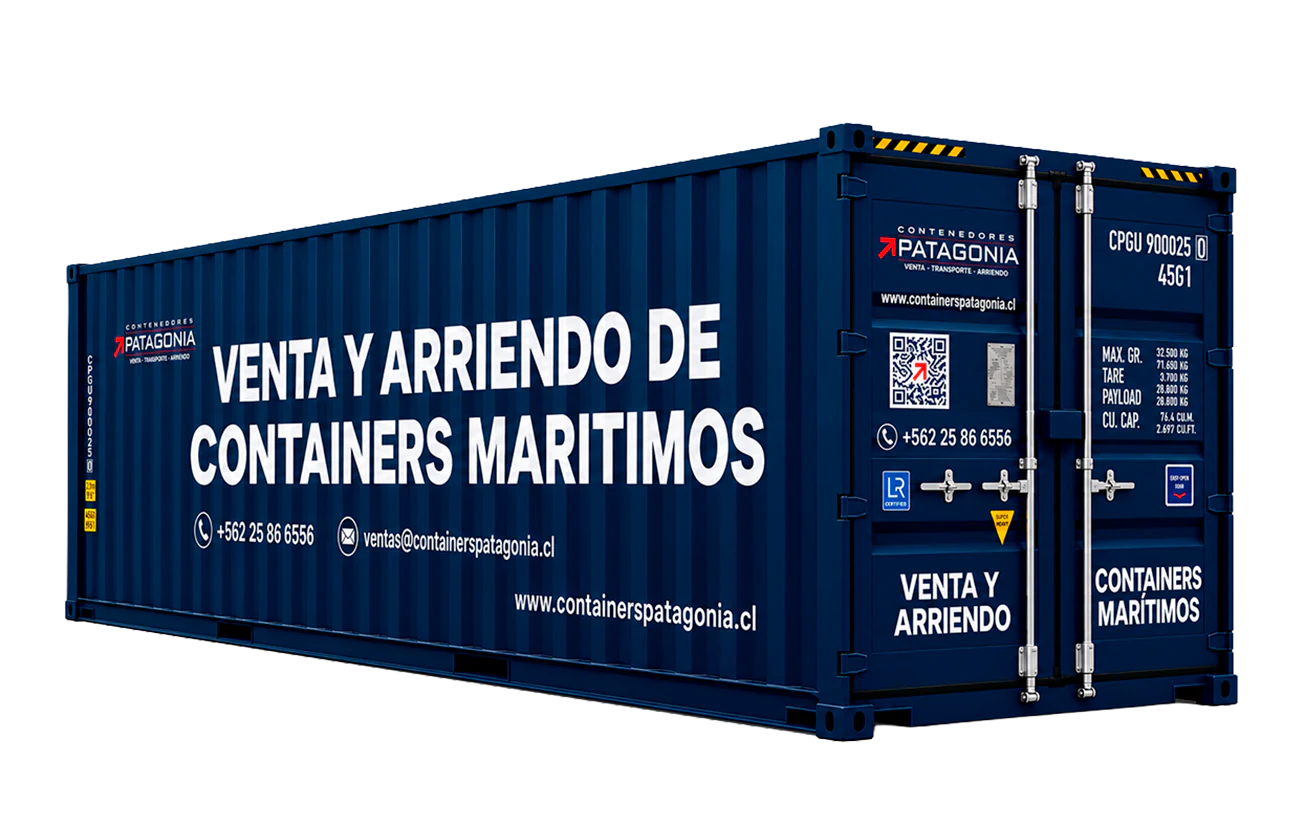 Container Marítimo 40 Pies HC Nuevo, vista exterior