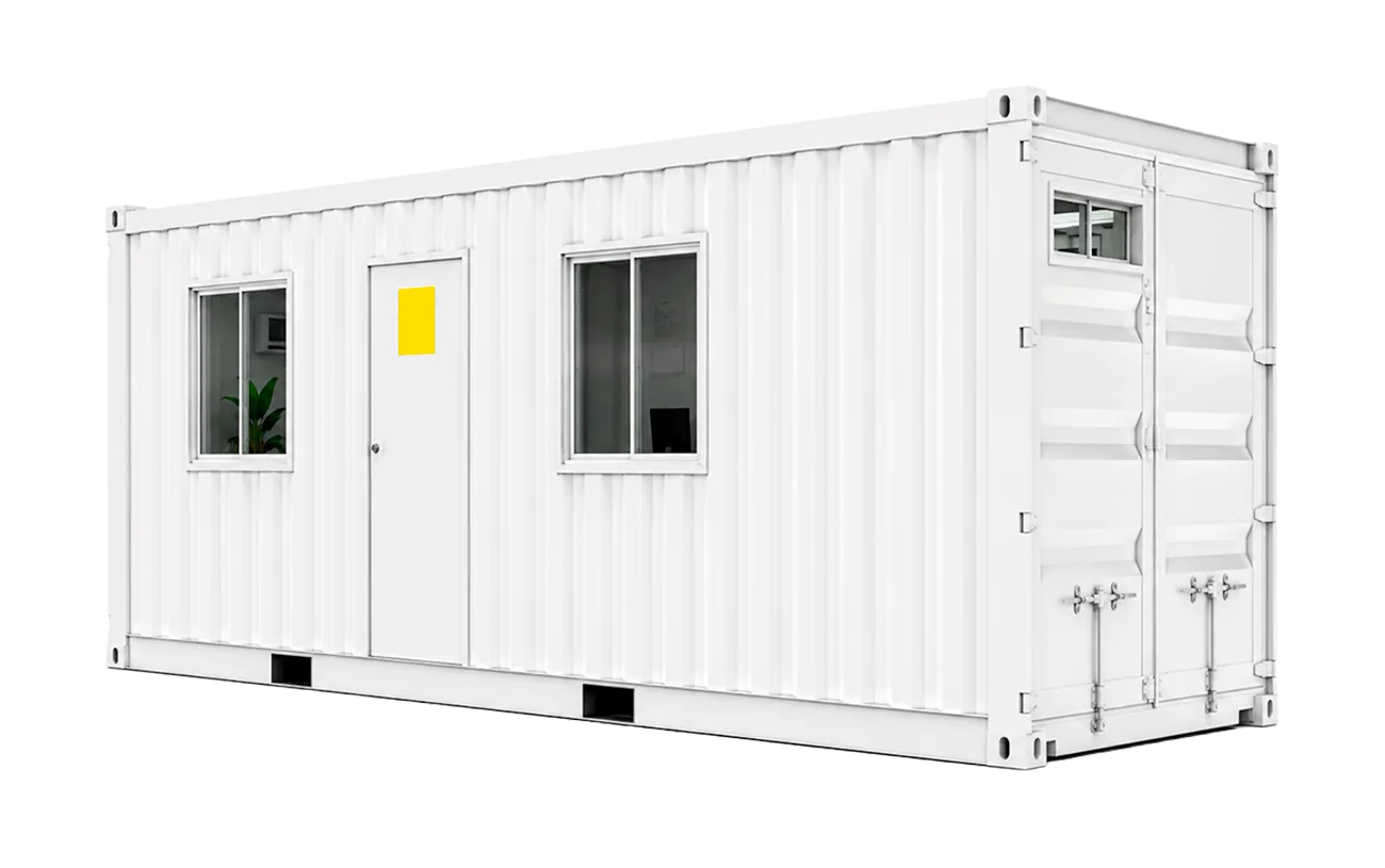 Oficina Container 20 Pies Sin Forrar — Baño Completo — 6 m en venta y arriendo