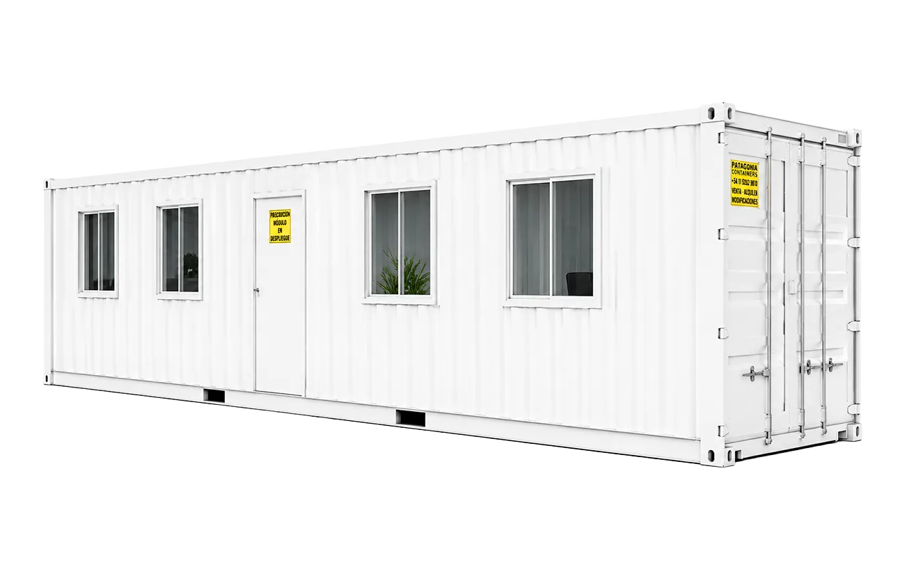 Oficina Container 40 Pies Sin Forrar — Planta Libre — 12 m en venta y arriendo